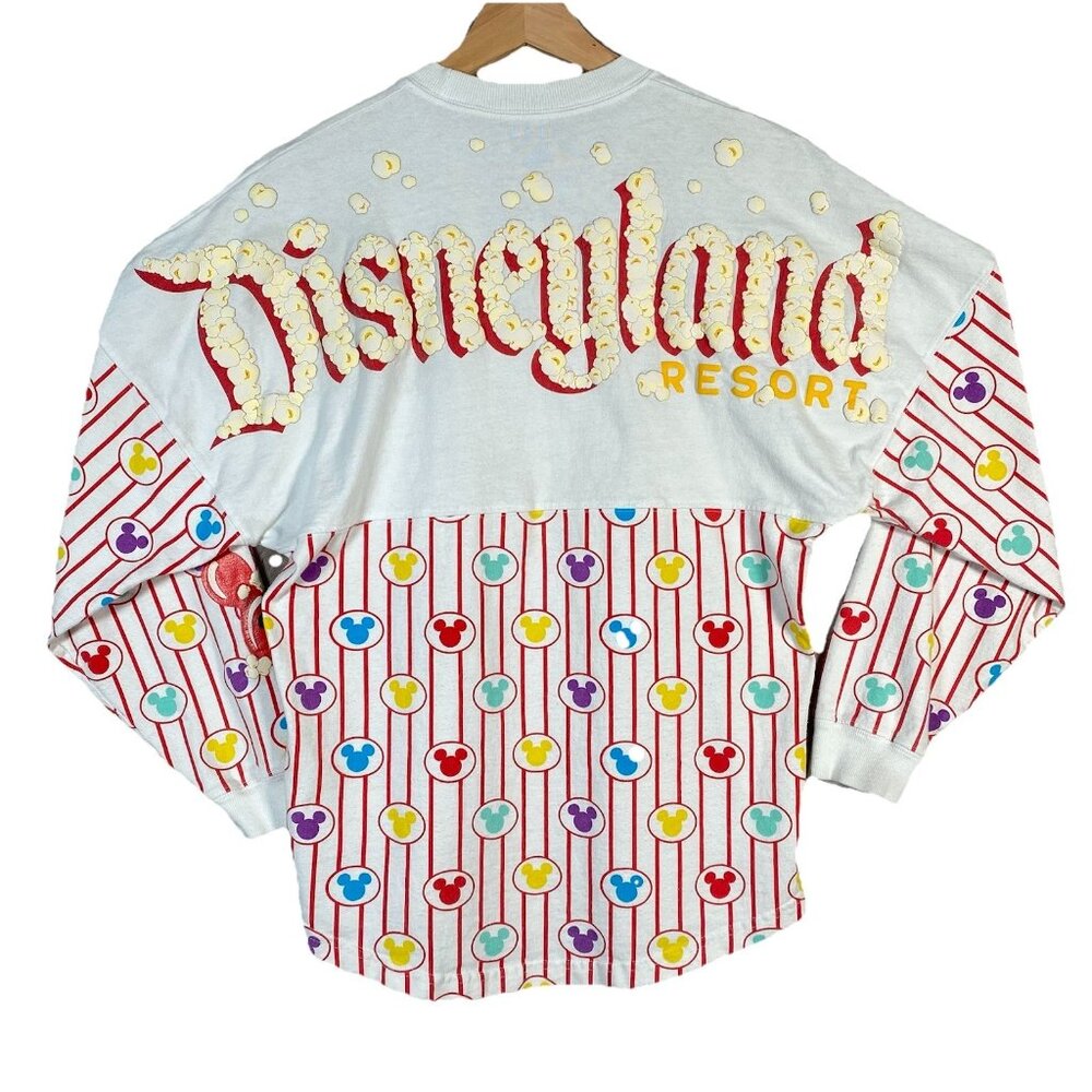 Disney Spirit Jersey XS Popcorn Mickey Multicolor Striped Disneyland Resort